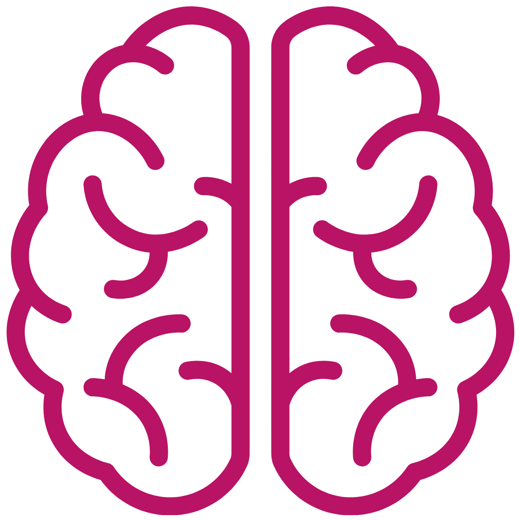 pink brain icon